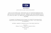 APLICACIÓN DE TÉCNICAS E INSTRUMENTOS DE EVALUACIÓN …repositorio.usil.edu.pe/bitstream/USIL/7543/4/2018... · titulado aplicación de técnicas e instrumentos de evaluación