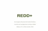 REDD+ Algunos hechos - UNAM · Fase 2: Implementación de la estrategia nacional de REDD+, la aplicación de sus componentes, incluyendo la configuración del nivel de referencia,