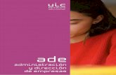 ade - UIC Barcelonauniversidades de intercambio Patricia Manresa Estudiante del Grado en ADE “Estudiar ADE en UIC Barcelona significa mucho más que la obtención de una titulación