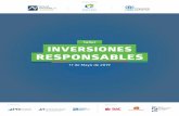 Finance Initiative - RESPONSABLES...Taller de Inversiones Responsables En el marco de las actividades 2019 de la Bolsa Nacional de Valores de Costa Rica y de la Asociación Costa Rica