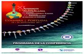 XI Conferencia Iberoamericana, III Encuentro Latinoamerica ...aladefe.org/conferencias/coimbra.pdf · Conmemorativa de los 25 Años de la ALADEFE [Programa social] 20:00 - 24:00 IV