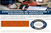 ESPECIALIZACIÓN EN FORMULACIÓN Y EVALUACIÓN DE PROYECTOS › wp-content › uploads › 2018 › 11 › Especializ... · 2018-11-16 · Instituto Centroamericano de Administración