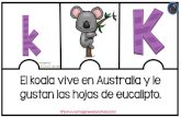El koala vive en Australia y le gustan las hojas de eucalipto. ·  El koala vive en Australia y le gustan las hojas de eucalipto.