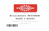 Escáner ROWE 600 / 650i › fileadmin › tx_ricodownload...familiarizarse rápidamente con los escáneres de la serie ROWE Scan 600 / 650i. Notas En este manual se emplean los siguientes