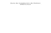 Guía de instalación de Debian GNU/Linuxindex-of.co.uk/SISTEMAS-OPERATIVOS/install.pdf · 2019-03-07 · Este manual es software libre, puede redistribuirlo y/o modiﬁcarlo bajo
