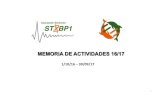 Memoria de Actividades 16:17 - STXBP1 › wp-content › uploads › 2017 › 08 › ASSTXBP1-Mem… · Reunión fundacional - Madrid, 8 de Octubre de 2016 ... 1ª Versión Memoria
