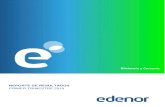 REPORTE DE RESULTADOS - Inversores | Edenor Release...Residenciales * 4Edenor S.A –Informe Resultados 1T ‘ 9 PRINCIPALES RESULTADOS DEL PRIMER TRIMESTRESistema de peajeDE 2018