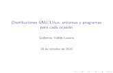 Distribuciones GNU/Linux, entornos y programas para cada ... · Distribuciones GNU/Linux, entornos y programas para cada ocasión Author: Guillermo Valdés Lozano Created Date: 10/19/2010