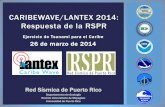 CARIBEWAVE/LANTEX 2014: Respuesta de la RSPR · 2014-03-25 · probar sus tiempos de respuesta a emergencias si realizan simulacros. Coordinar la realización de uno de los 5 tipos