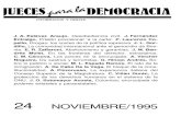 INDICE - Juezas y Jueces para la Democraciajuecesdemocracia.es › revista › revista 24 noviembre 1995.pdf · INDICE Pág. Debate - Desobediencia civil: la sinceridad de los motivos