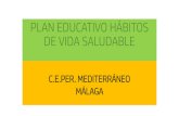 PLAN EDUCATIVO HÁBITOS DE VIDA SALUDABLEclubcientificobezmiliana.org/blog/wp-content/uploads/... · 2019-05-10 · LA DIETA MEDITERRÁNEA IDEAS PRINCIPALES: La cuenca mediterránea,
