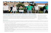 Trabajando con el sector privado Voluntarios de …...Trabajando con el sector privado Voluntarios de John Deere Brasil y alumnos de la Escuela Albino Fantin, En Horizontina, trabajan