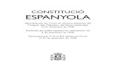 CONSTITUCIÓ ESPANYOLA...CONSTITUCIÓ ESPANYOLA Aprovada per les Corts en sessions plenàries del Congrés dels Diputats i del Senat celebrades el 31 d’octubre de 1978 Ratificada