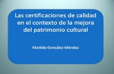 Las certificaciones de calidad en el contexto de la mejora del …observatoripublics.icrpc.cat/files/jornada-2018/presenta... · 2018-10-31 · Surge a iniciativa del DRI, entidad