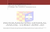 Programación General Anual. Curso 2019-20 · Programación General Anual. Curso 2019-20 IES Complutense. Alcalá de Henares Página 5 8. Ley 2/2010, de 15 de junio, de Autoridad