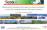 Observación sistemática de los gases de efecto invernadero ... · Observación sistemática de los gases de efecto invernadero. La red ICOS (“Integrated Carbon Observation System”)