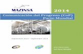 Comunicación del Progreso (CoP) Pacto Mundialmazinsa.com/assets/uploads/COP2014.pdf · Maz Industrial, S. A. de C. V. Estero de Urías s/n Col. Urías, Tel.: 669-9849199 Mazatlán,