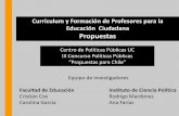 Currículum y Formación de Profesores para la Educación ... · educación ciudadana Características de la Formación Continua en materia de Educación Ciudadana: •Ampliar la