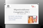 Hipotiroidismo Congénito (HC) - Neo Puerto Montt › ... › Hipotiroidismo_Congenito_2018.pdfEl hipotiroidismo durante este período puede tener devastadoras consecuencias en el