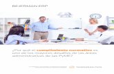 BEJERMAN ERP - thomsonreuters.com.ar … · BEJERMAN ERP. Índice 1. Crece la importancia del cumplimiento normativo en las PyME. 2. La complejidad de gestionar el área administrativa