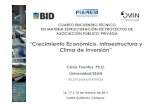 “Crecimiento Económico, Infraestructura y Clima de Inversión” · “Crecimiento Económico, Infraestructura y ... América Latina (BM 2011) México: Ventana Demográfica e Inversión