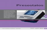 Presostatos - Dominion Industrial · presión (bar) fluido eléctrica conmutación rotura máx. de la presión (bar) 0882100000000000 5 … 70 G1/4 DIN EN 175301-803 Forma A 10,5