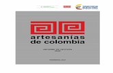 INFORME DE GESTIÓN 2016artesaniasdecolombia.com.co/.../Contenido/24081_informe_gestion_… · liderada por los enlaces regionales. En las mesas se identificaron los actores claves