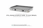 Catálogo de Planchas de Cocina en Hosteleria10 · 2020-06-01 · Double grill plate 6mm thick. Breastplate 36 mm high.Sheet steel made with anti-oxidation protection. Ideal for grilling