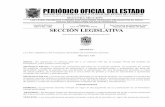 PERIÓDICO OFICIAL DEL ESTADO · 2020-06-04 · periÓdico oficial del estado Órgano del gobierno constitucional del estado de campeche franqueo pagado publicaciÓn periÓdica permiso