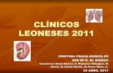 LEONESES 2011 CLÍNICOS Servicio de Medicina Interna CAULE · 2011-05-14 · Pequeño derrame pleural izdo y mínimo dcho ... Adenopatías axilares bilaterales (10 mm izq y 6 mm dcha).