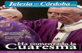 Cuaresma - Diócesis de Córdoba · El trípode clásico de la cuaresma es: oración, ayuno y limosna, como nos ha recordado Jesús en el evangelio del miércoles de ceniza. ¡Volvamos