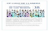 CP LUGO DE LLANERA...2020/05/05  · CP LUGO DE LLANERA FORMACIÓN ONLINE Desde 1977 el ICOM (Consejo Internacional de Museos) organiza el Día Internacional de los Museos (DIM) en