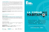 El La ciudad que habitamos / La ciudad que habitamos Eneccetegucigalpa.org/wp-content/uploads/2019/12/Programacion_enero-2020.pdfMuchos cuentos por leer Actividad infantil de animación