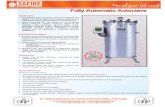 93-A, Megricar Road, R.S. Puram, Coimbatore-641002. India. …4.imimg.com/data4/IM/FO/MY-399656/vertical-autoclave... · 2020-06-02 · EQUITRON Fully Automatic Vertical Autoclaves