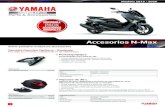 Accesorios N-Max - Yamaha Motor · NOTA: Su concesionario oficial Yamaha podrá darle más información de toda la gama de candados Kryptonite. Especificaciones: Tipo. Antirrobo -