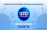 12 de junio del 2020 - coronavirus.guanajuato.gob.mx · Responsable de la información: Dirección de Área de Salud Mental. N= 11,947 564 186 175 30 12 70 107 8 95 PERSONAL DE LA