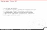 Contenido: Tema 07 - BUAPoseaman/files/classical_mechanics_2019...Omar De la Peña-Seaman | IFUAP Mecánica Clásica − M.C. Física 10/30 10/ 30 Coordenadas cíclicas y teoremas
