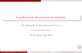Localización de puntos en el plano - CINVESTAVertello/gc/sesion15.pdfLocalización de puntos en el plano Dr. Eduardo A. RODRÍGUEZ TELLO CINVESTAV-Tamaulipas 12 de marzo del 2013