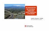 El potencial de los servicios regionales entre …...Carcassona (03:38) Tolosa (04:20) La conexión internacional ferroviaria entre Cataluña y Occitania uniría en tiempo de viaje