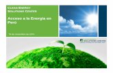 Acceso a la Energía en Perú (Introductory Webinar Slides) · 2014-12-19 · Julio Eisman Valdes es el director de la Fundación ACCIONA Microenergía Perú y Mexico. Julio es un