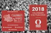 Nens del Vendrell - ndv calendari butxaca 2018 · 2018-03-29 · B. de Vilanova 03: Nit | St. Vicenç de Calders C. d’Altafulla 12: Matí | Llorenç del P. (pl. Vila) CJXT, CJXV