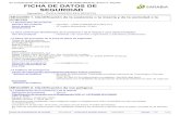 FICHA DE DATOS DE SEGURIDAD - Sarabia€¦ · En cumplimiento del Reglamento (EC) nº 1907/2006 (REACH), Anexo II - España 1.3 Datos del proveedor de la ficha de datos de seguridad
