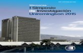 ISSN: 2500-9249 (En línea) · Memorias I Simposio de Investigación Uniremington 2015 Memorias I Simposio de Investigación Uniremington 2015 - Medellín Corporación Universitaria