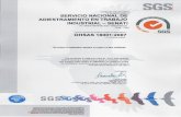 SENATI · Certificate PEI 3/175271, Continued SERVICIO NACIONAL DE ADIESTRAMIENTO EN TRABAJO INDUSTRIAL - SENATI OHSAS Issue 2 Sites audited. Av. Alfredo Mendiola 3520, Independencia,