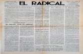Zaragoza 3 de abri del 1933 EL RADICAL · ORGANO DE LA JUVENTUD REPUBLICANA RADICAL Zaragoza 3 de abri del 1933 Redacción y Administración Calle 4 de Agosto, n.º 27, ... por lo