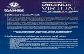 DocenciaVirtualUFROdocenciavirtual.ufro.cl/wp-content/uploads/2020/04/...aprendizaje, tutor y orientador virtual, diseñador de medios, etc. Es una modalidad educativa que debe centrarse
