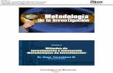 Métodos de Investigación e Innovación -Metodologías de ... · “Métodos de investigación e Innovación” Tecnológico de Monterrey 1 2 Sesión 2 Métodos de Investigación
