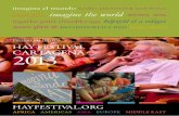 CARTAGENA 2013 - Hay Festival · (Cartagena de Indias desde 2006), Kenya (Nairobi desde 2008), India (Kerala desde 2010), México (Zacatecas, en el 2010 y Xalapa en el 2011 y el 2012),