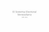 El Sistema Electoral Venezolano - WordPress.com · 2014-11-13 · • Uso de edificios públicos para el despliegue de propaganda • Presión a los empleados públicos para hacer