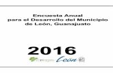 Fase 1: Trabajos Preliminares€¦ · Desarrollo del Municipio de León, 2016 ... Cuando un individuo completa un cuestionario, el cual puede contener varias variables, las respuestas